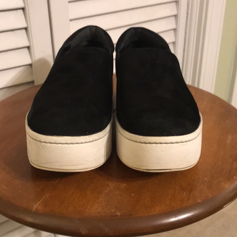 vince warren black suede